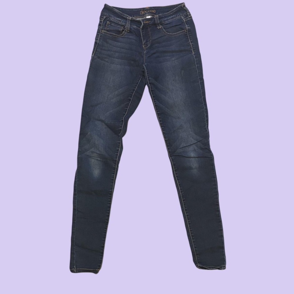 Decree Dark Blue Skinny Jeans